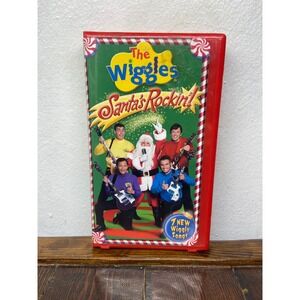 The Wiggles Santa's Rockin! VHS 2004 Christmas Holiday Red Clamshell Case Y2K
